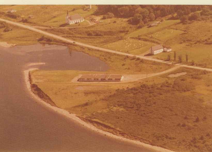 Sacred Heart Church from the air
